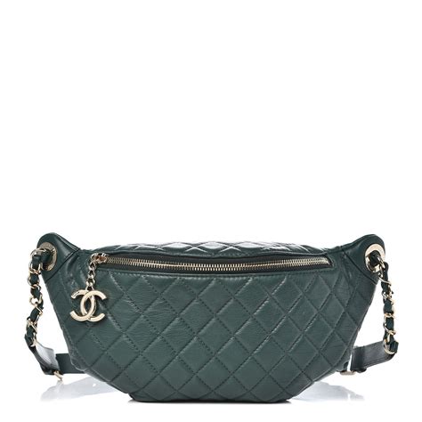 chanel metallic calfskin quilted green|Handbags & Bags .